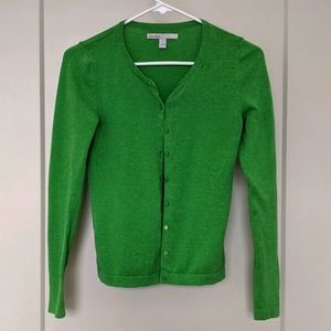 Green cardigan